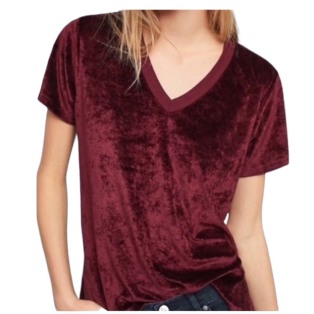 Michael stars Anthropologie velvet Vali tee, comfy & stretchy, Nwot, Med (& lg)